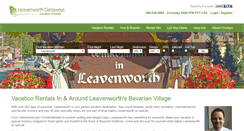 Desktop Screenshot of leavenworthgetaways.com