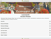 Tablet Screenshot of leavenworthgetaways.com